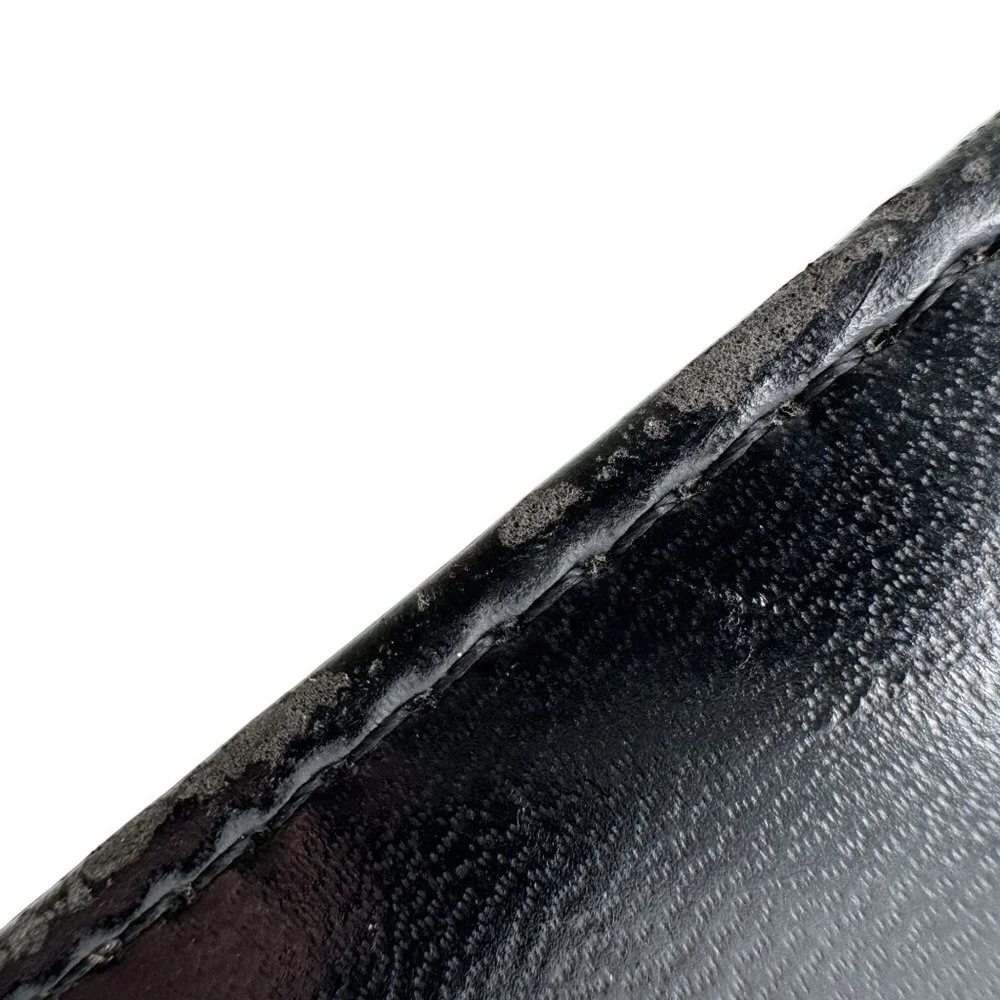 Day-Timer Black Faux Leather Snap-Close Organizer Stitched Compact 6-Ring Binder